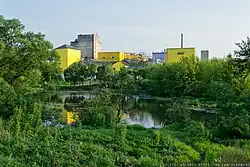 Река протекает через город Костюковичи