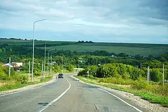 Северный въезд в село Антоновка