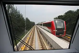 Поезд-экспресс в аэропорту Пекина