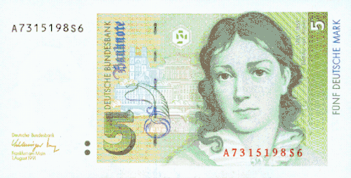 Банкноты немецких марок образца 1989 года