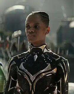 Летиша Райт в роли Шури в фильме«Чёрная пантера: Ваканда навеки» (2022)