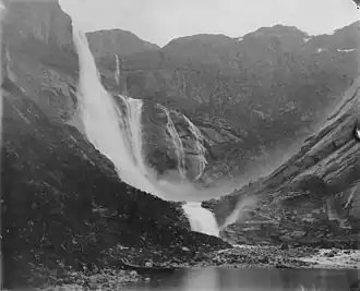Водопад в начале XX века.