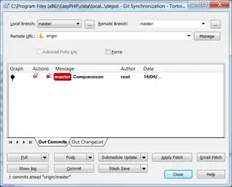 Скриншот программы TortoiseGit