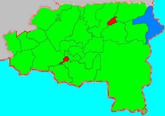 Большемалешевский сельсовет на карте