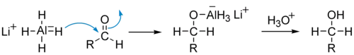 Восстановление альдегидов алюмогидридом лития