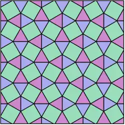 Курносый квадратный паркет 3.3.4.3.4