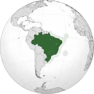 Бразилия на карте