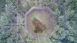 Верхний Ботанический сад с цветочной горкой, лестницей и восьмигранным прудом