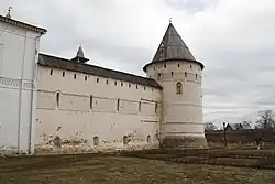 Прясло между Круглой садовой башней и Белой палатой