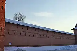 Прясло северной стены между Восточной башней и Северо-восточной наугольной башней