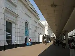 Здание старого Курского вокзала, где неоднократно бывал и выступал В.И. Ленин